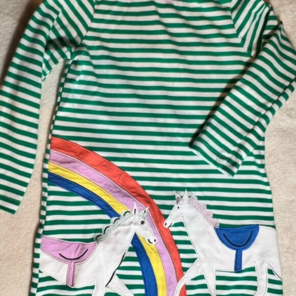 Joules Rainbow/Horse Dress, Sz 4 - Picture 1 of 4